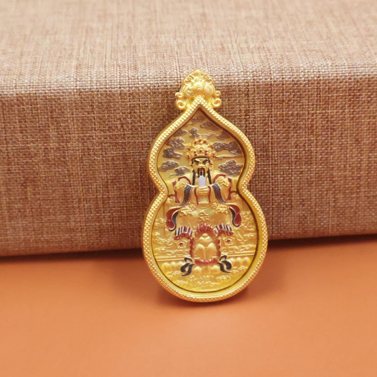 New Style Gourd Five Elders Pendant Thangka Buddha Amulet Hanging Ornament Relief Eight Guardian Deities Rotating Thangka High-e
