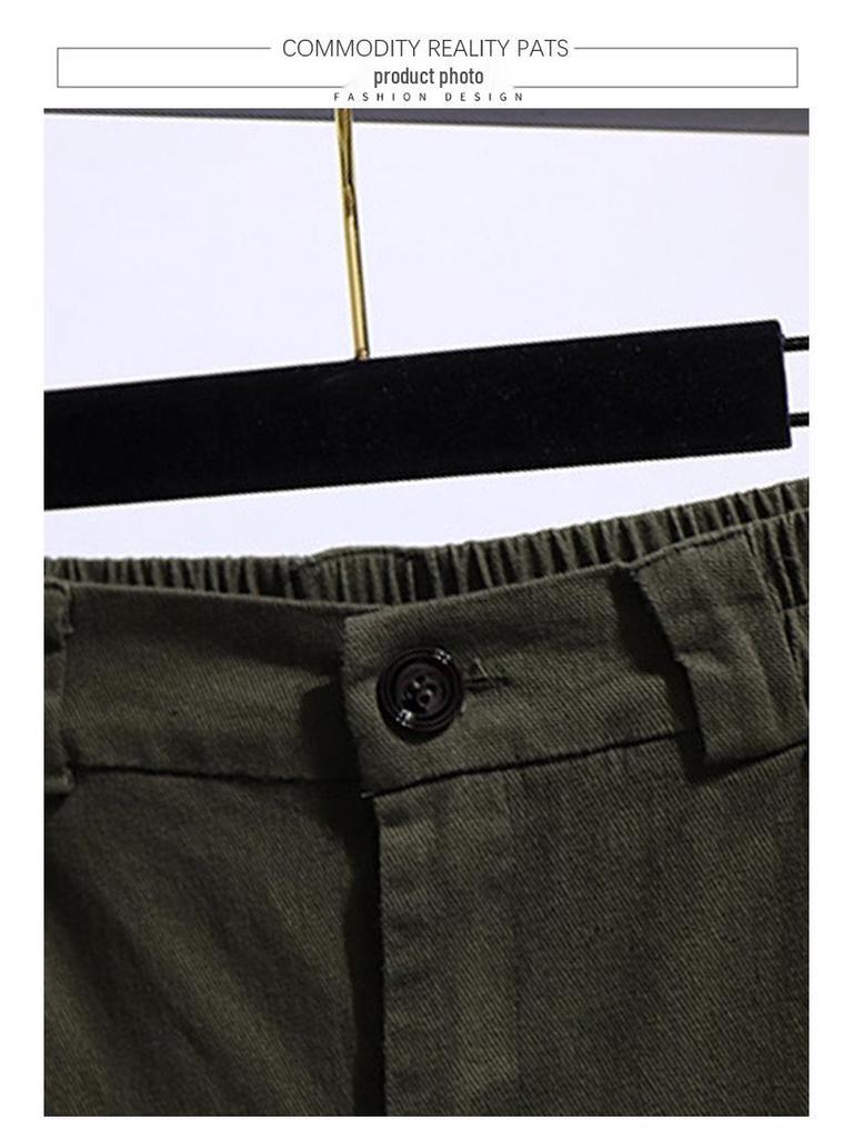 Plus Size Women's Sports Joggers, Elastic Waist, Loose Fit for 130-320 Jin, Spring/Autumn Long Pants