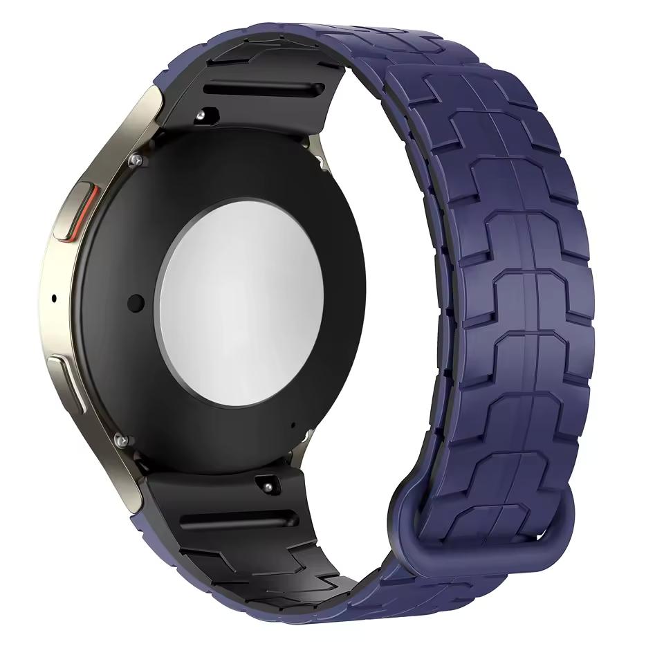 No Gaps 20mm Silicone Magnetic Band for Samsung Watch Galaxy 7 Classic 43mm 47mm 42 46mm For Galaxy 6 5 4 44 40mm Strap 5Pro 45mm Bracelet