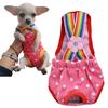 Couches Lavables pour Chiots Chien Pantalon Physiologique pour Animaux Femelles pour Petits Chiens Moyens Chihuahua Pinscher Short Culotte Sous-vêtements Chat