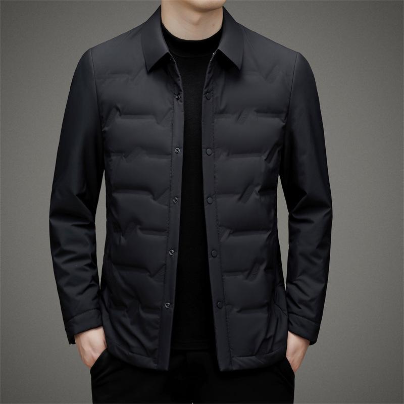 High-Quality Men's Down Jacket - Lightweight Lapel Design for Autumn & Winter