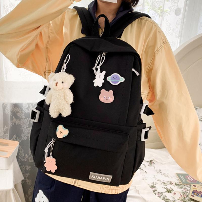 Rucksack Leichtgewicht Mädchen Große Kapazität Süßer Lässiger Rucksack Grundschule Reise Schule Sekundarstufe Koreanischer Rucksack