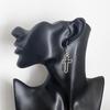 Hollow Cross Dangle Earrings Jewelry Fashion Long Drop Earrings for Women Men