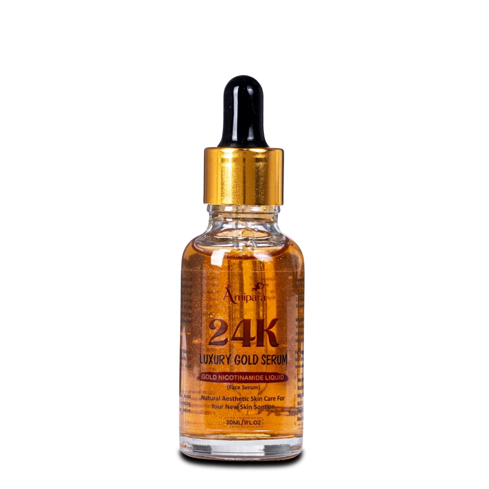 BLOSSOMBEAUTY Сыворотка для лица «Эликсир сияния 24K золота» | Сияющая кожа | Осветление кожи | Сокращение морщин | Удаление акне и темных пятен Натуральная и органическая