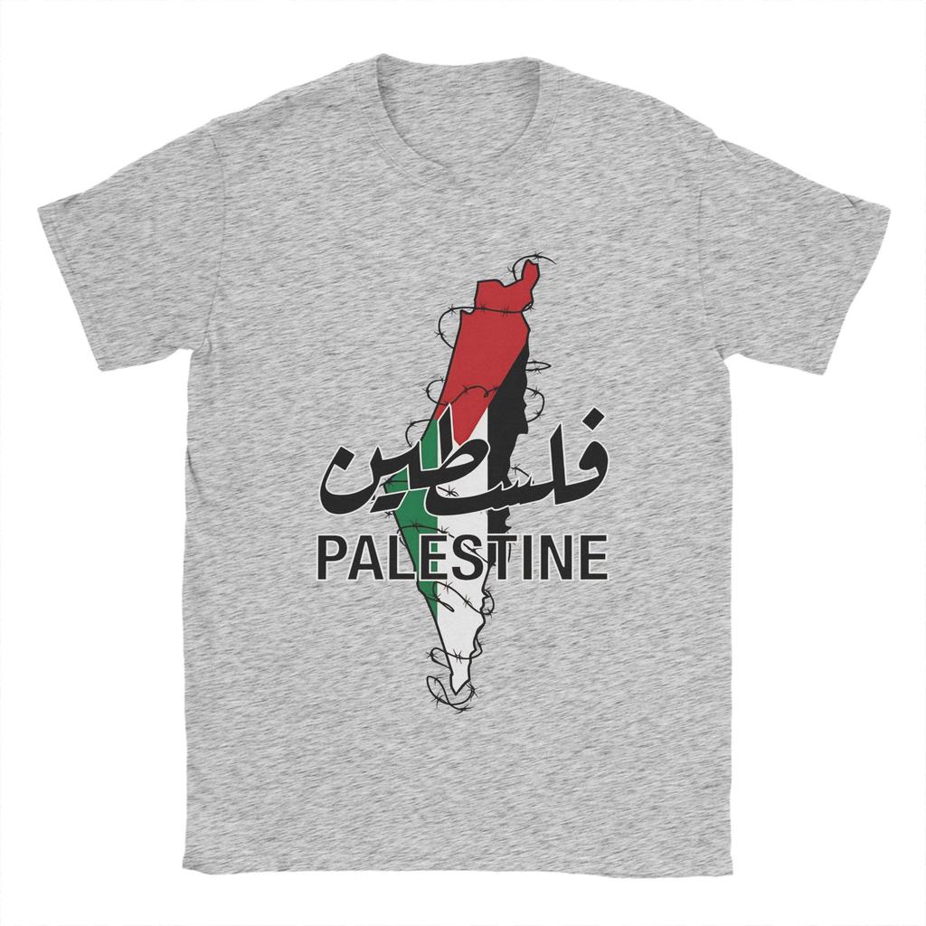 Unisexs Palestine Map Palestinian T Shirts Cotton Clothes Summer Awesome ShortSleeve TShirt ONeck Fashion Tshirt Plus Size