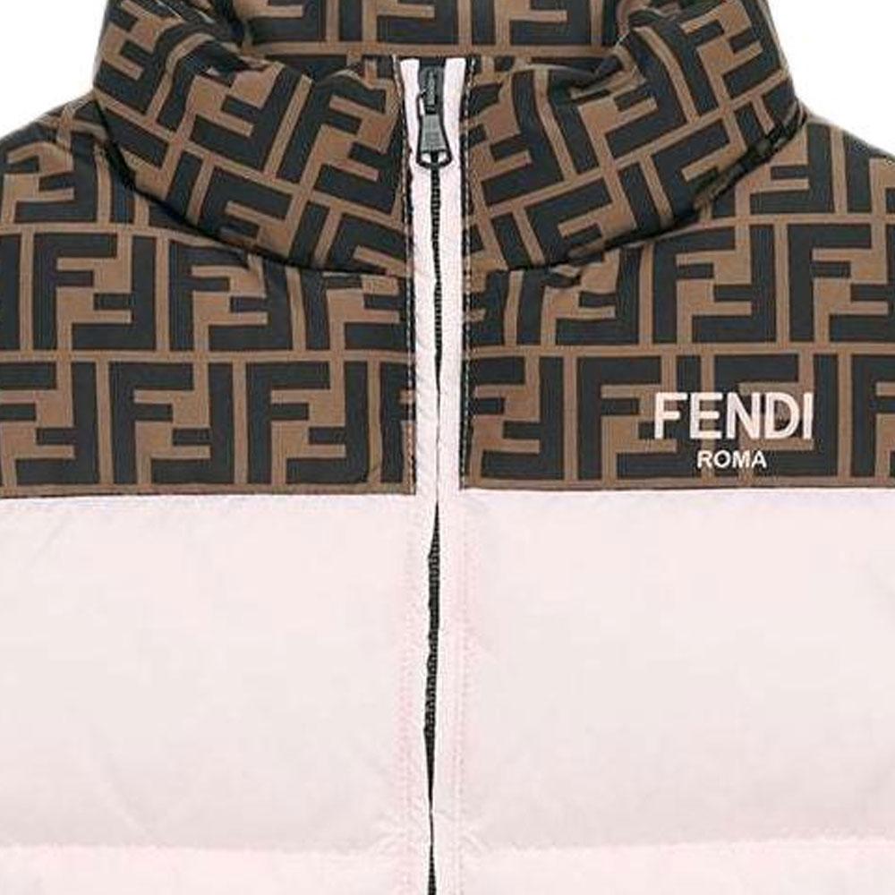 FENDI Padded Jacket FW24 Pink Kids' JUA235AS56F1QYC