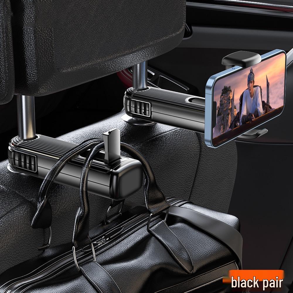 Rear Seat Car Phone Holder & Hook Combo