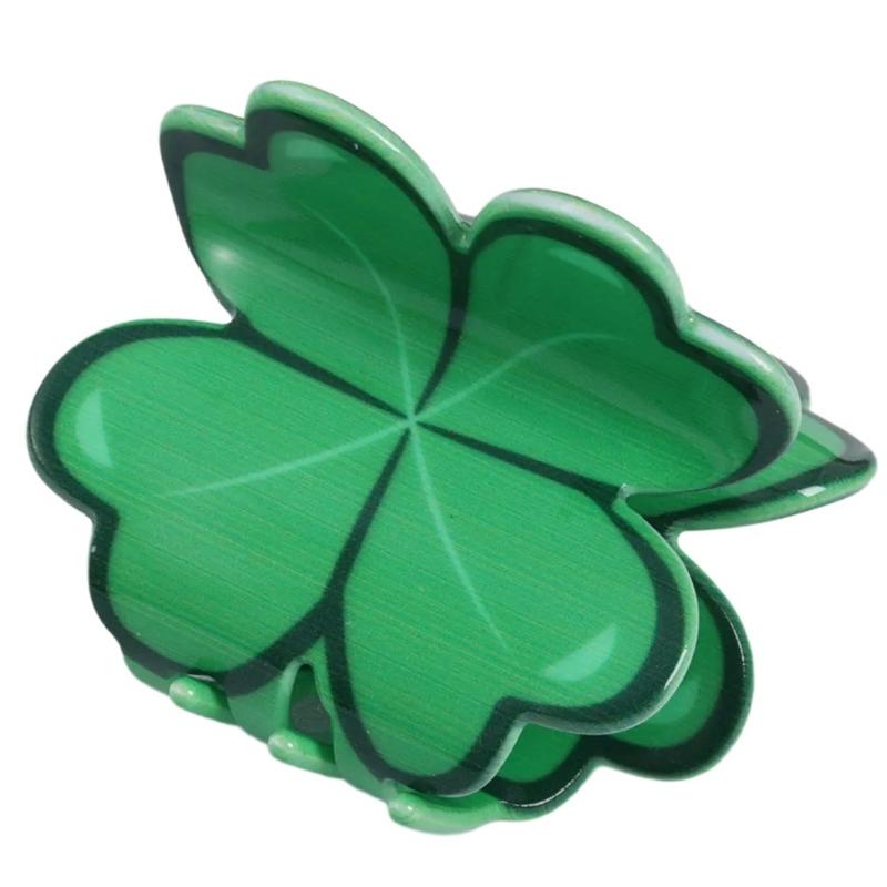 StPatricks Shamrock Hair Claw Clip Funny Claw Clip Hair Banana Barrettes NonSlip Girl Hair Clip PonytailClamp for Women