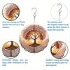 Red Maple Tree 2D Wind Spinner Metal Hanging Garden Decor for Outdoor Indoor Easy Installation No Power Needed Wind Sculpture