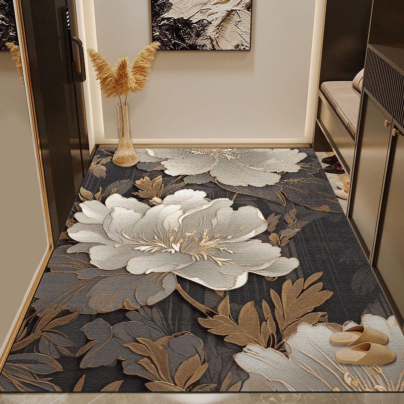 

Нескользящие, грязеотталкивающие коврики из ПВХ для входа — прочный и не требующий стирки ковер для домохозяйств 100x120 cm