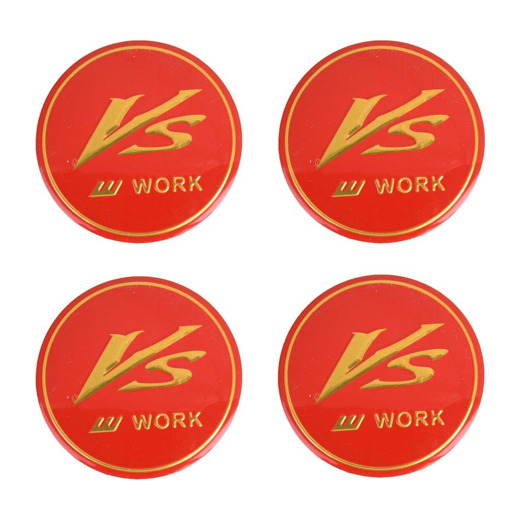 45mm Wheel Sticker 50mm WORK EMOTION 56mm Rim Center Emblem EQUIP 60mm Wheel Cover Hub Cap Badge 65mm VS MEISTER XT7 ZR10 S1 T5R