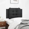 VidaXL Coussin de Tête de Lit, Oreiller Rembourré de Tête de Lit, Accessoire de Lit de Chambre à Coucher Intérieur, Noir 90 374836