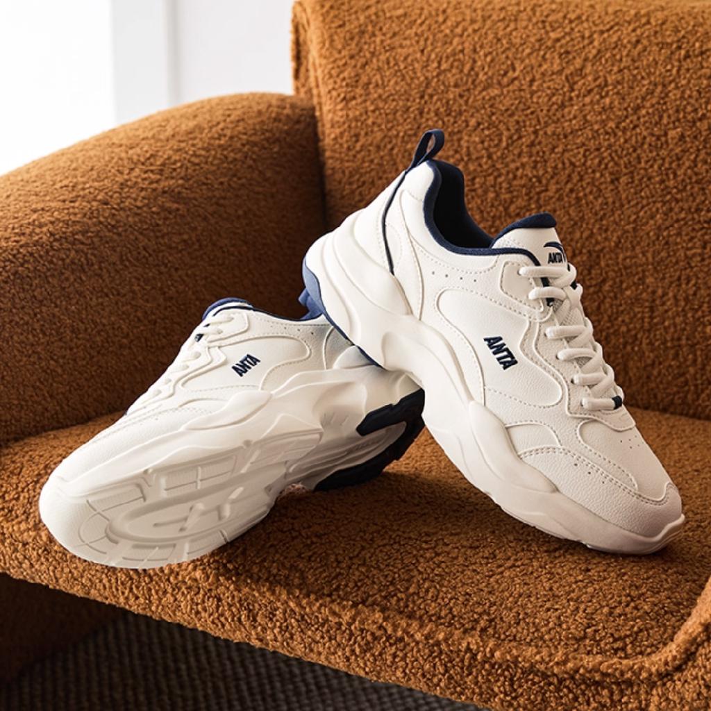 Anta Gravity Fashion Trend Durable Waterproof Low-Top Casual Shoes Men sneaker Blue White 112538814-3