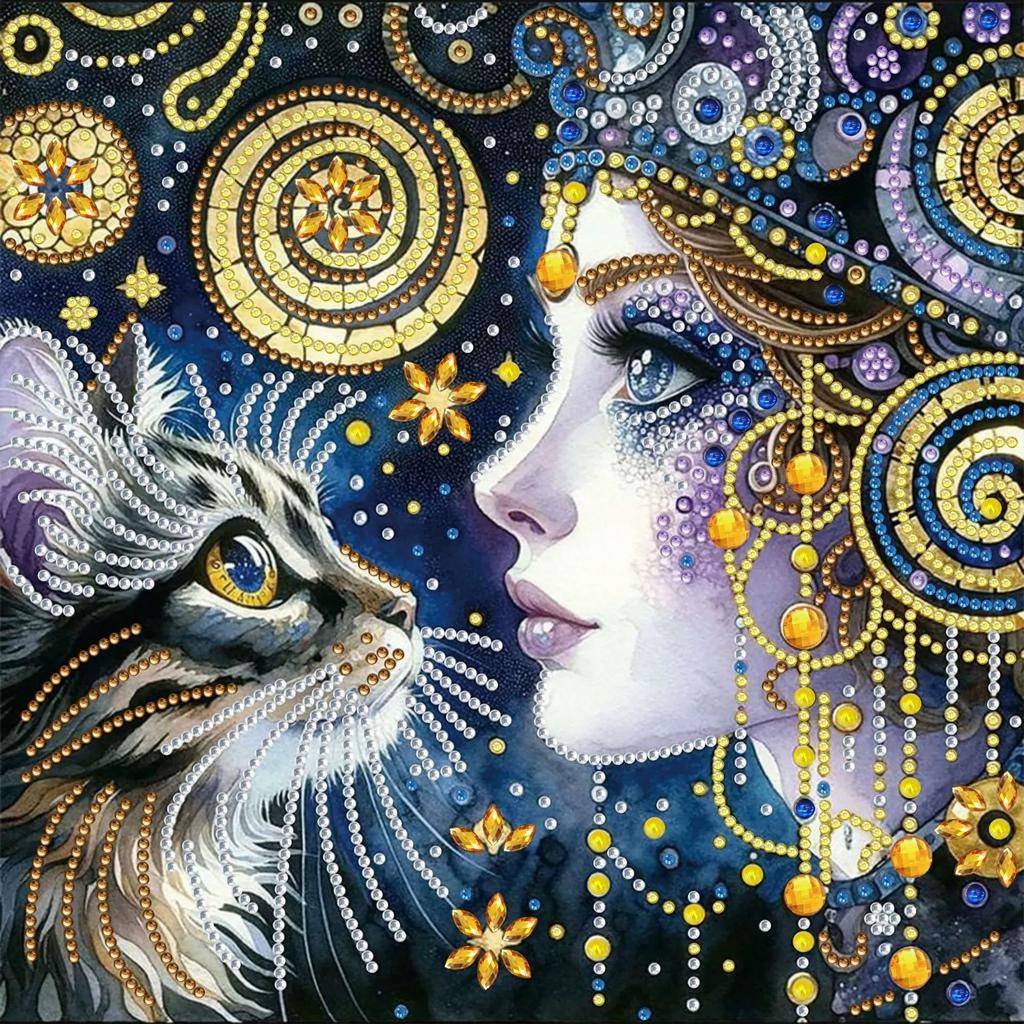 Diamond Painting, Special-Shaped Diamond Painting, Handmade Sticker Material Package 30 * 30 Diamond Sticker Diy Decorative Painting Cross-Border