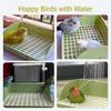 ABJI-Automatic Bird Bath With Pump, Parrot Shower Bath Bathtub For Conures Finches, Lovebirds Water