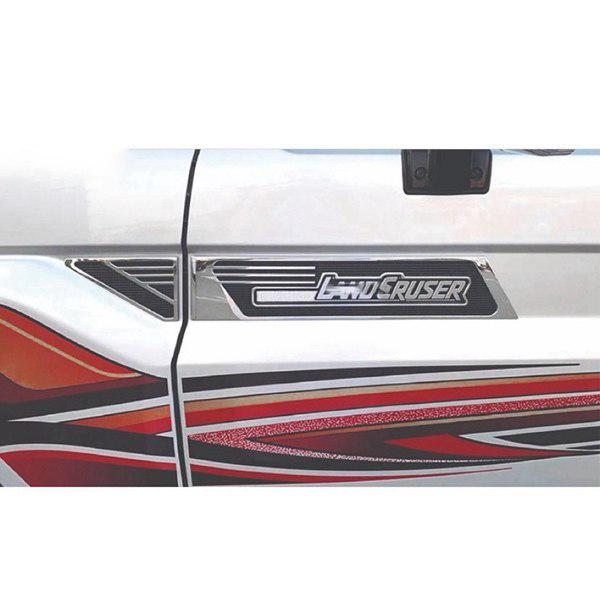 Chrome Side Fender Emblem Stickers for Toyota Land Cruiser (4-Pack)