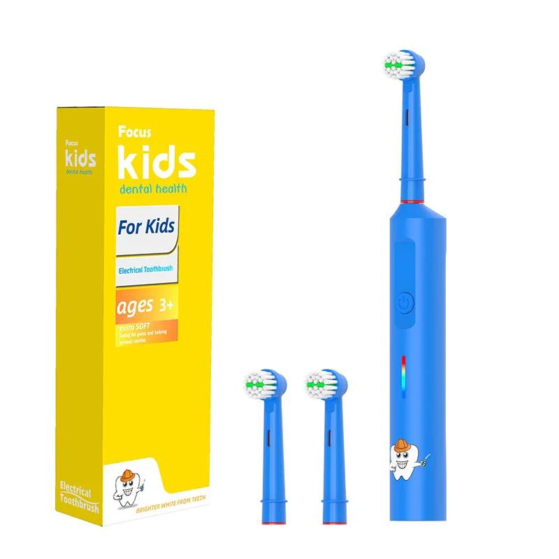 Fully Automatic 360 Rotating Electric Toothbrush children's electric toothbrush USB Charging with Timer Soft Bristles