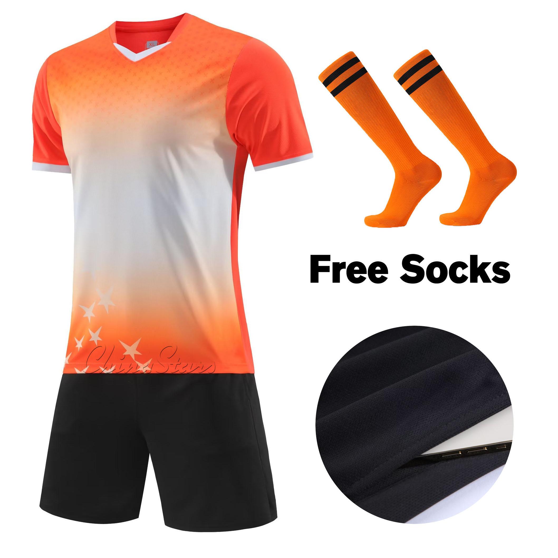 

Adult Football Jerseys Shorts with Pockets + Socks 2026 Children s Soccer Clothes Maillot De Football Men Training Kits Clothing 3XS