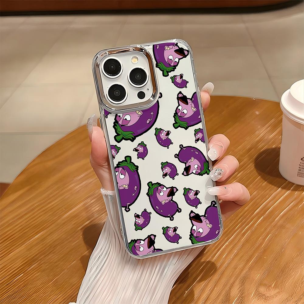 HOT CARTOON COURAGEOUS CUTE C-cowardlys Dog Phone Case for Samsung Galaxy S25 S24 S23 S22 S21 S20 Note20 Ultra Edge Plus 4G 5G