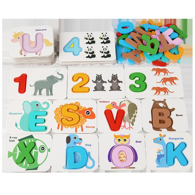 Early Childhood Education Numbers Cognition Enlightenment Computing Alphabet Logic Cards Kindergarten Reading Pictures Recognize Letters