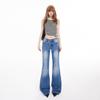 American Spicy Girl Low-Waist Micro-Flare Women's Jeans - 2025 Spring/Autumn Collection, Loose-Slim Fit