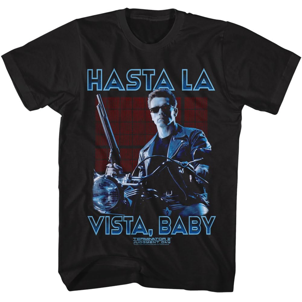 T-shirt Unisex Estiva Terminator con Stampa Retro Film d'Azione Sci-Fi Manica Corta Casual Streetwear Edizione Larga T-shirt