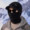 Cold Proof Brimmed Knitted Balaclava Polyester Fleece Lined Winter Knit Balaclava  For Men