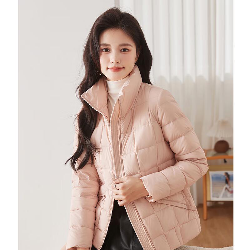 Yiliteng Women's Lightweight Stand-Up Collar Down Jacket