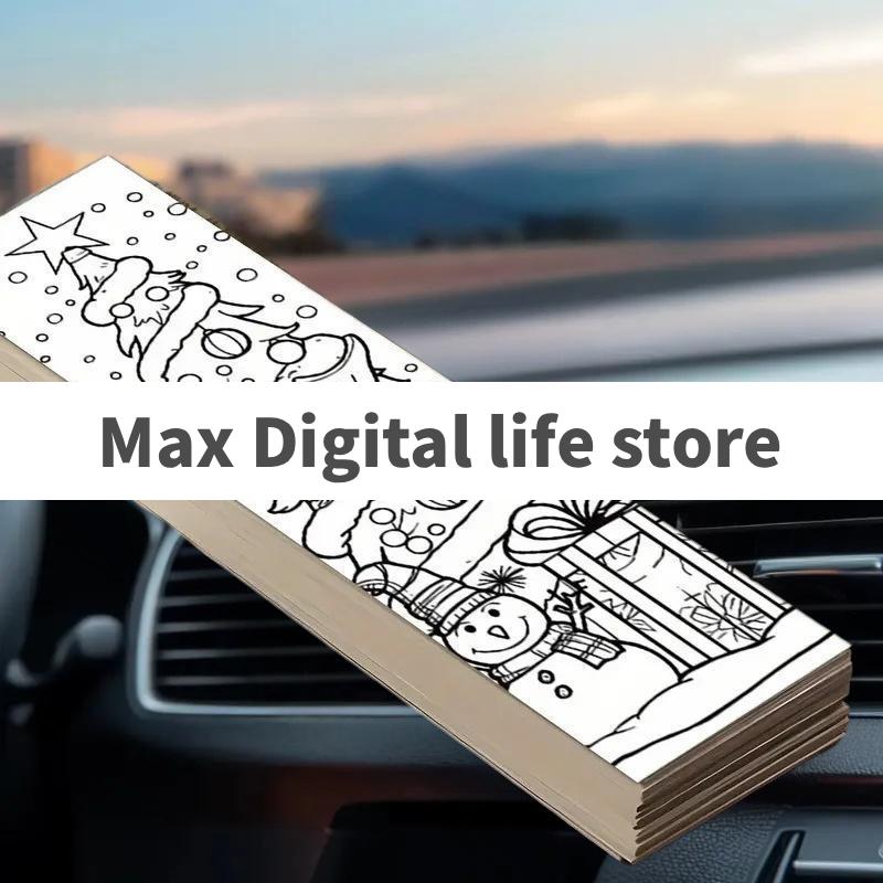 32Pcs Christmas Cartoon Bookmarks Minimalist DIY Line Filling Blank Bookmark Decorative Page Markers Gift For Book Lover