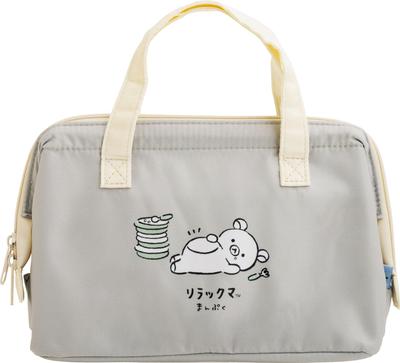 Rilakkuma Full Lunch Bag CA79501 H160 X W220 X D115mm "Rilakkuma Puff" Clasp-Style