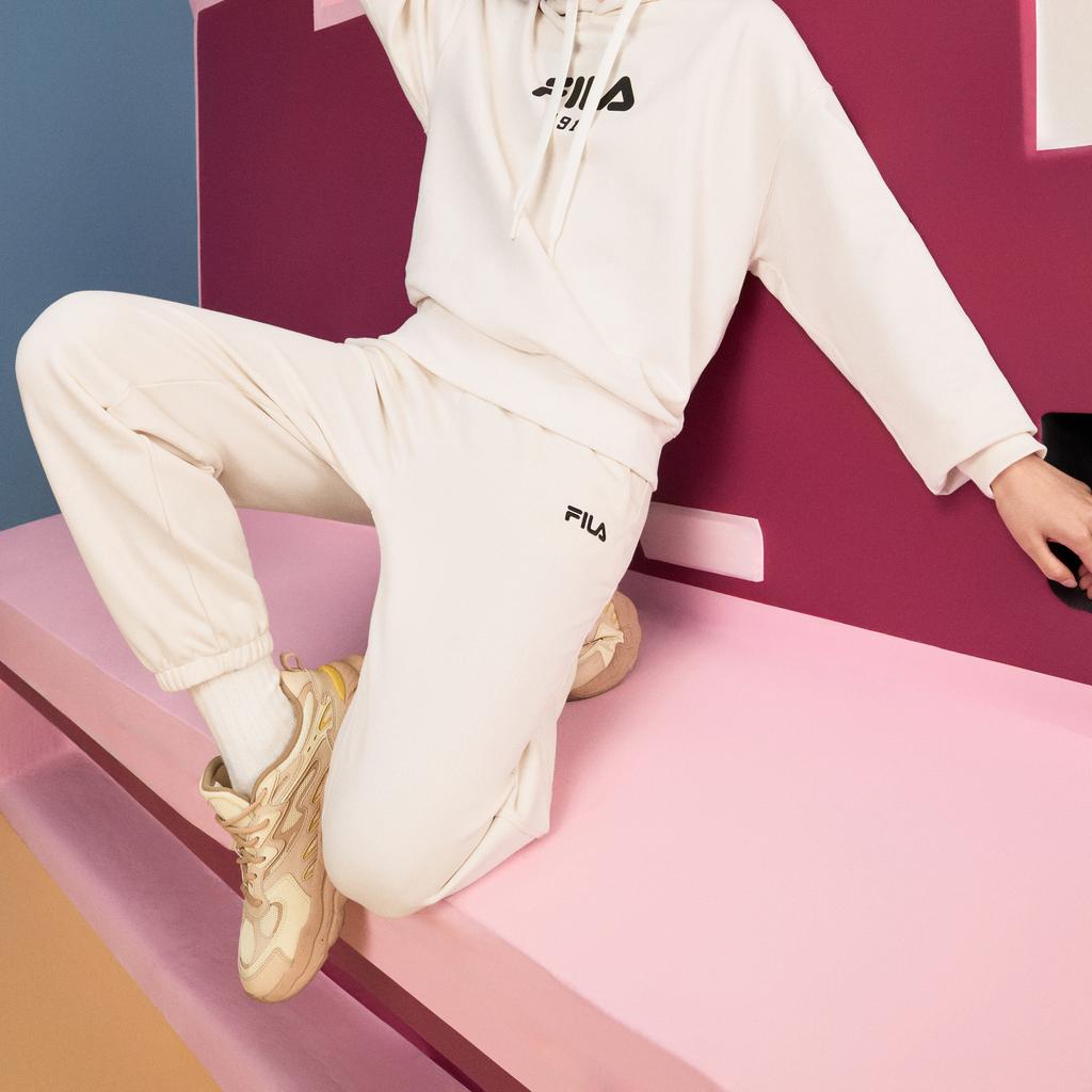 New FILA Knitted Sweatpants Men's Steam White F11M439605FIV