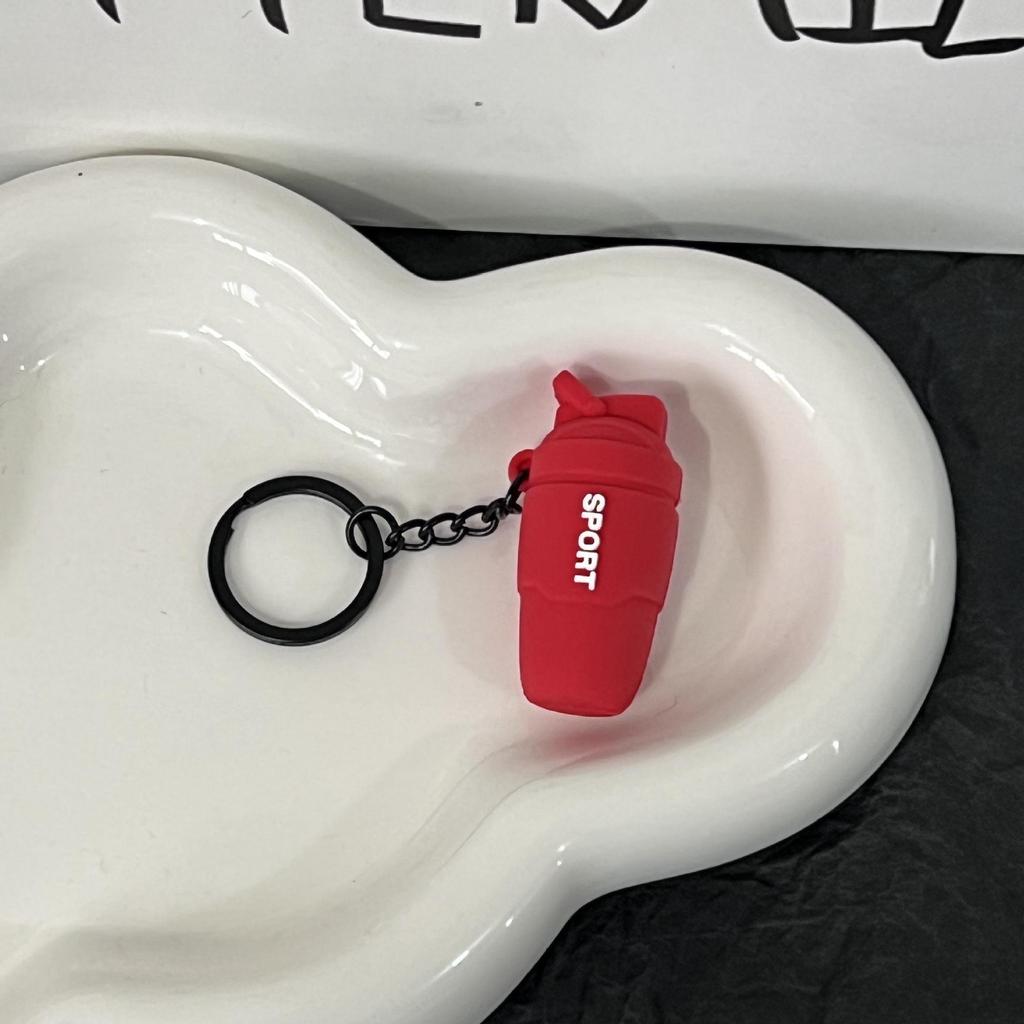 Miu Series Dumbbell Plate Keychain: Trendy Fitness Accessory & Sports Jewelry Gift