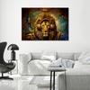 Canvas print, Golden lion Abstract