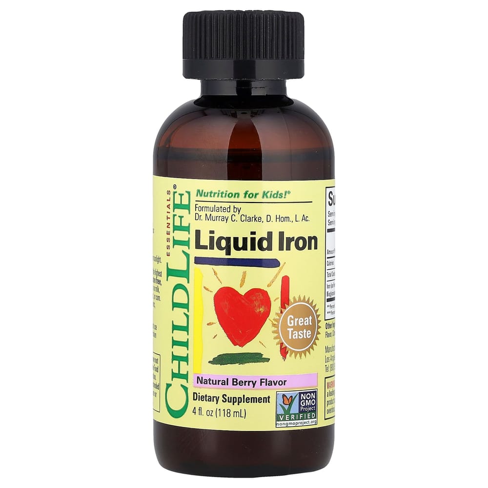 

ChildLife Liquid Iron, Berry Flavor, 118ml (4 fl oz) 118ml - 1 ea
