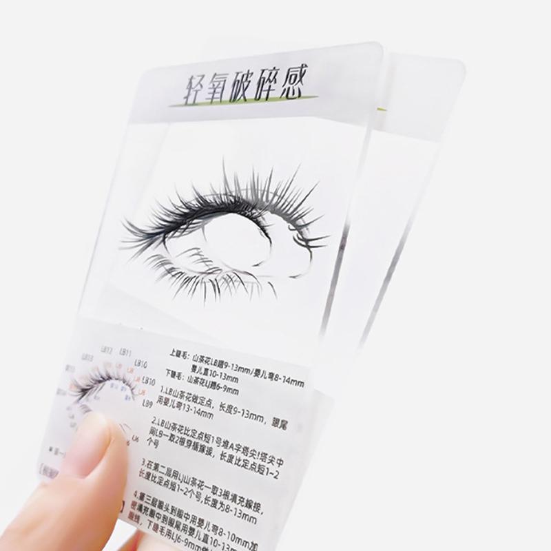 12/24 Pcs False Eyelash Trial Card Try On Effect Exhibit Lashes Style Display Board Eyelash Extension Supplies Fake Lash Holder