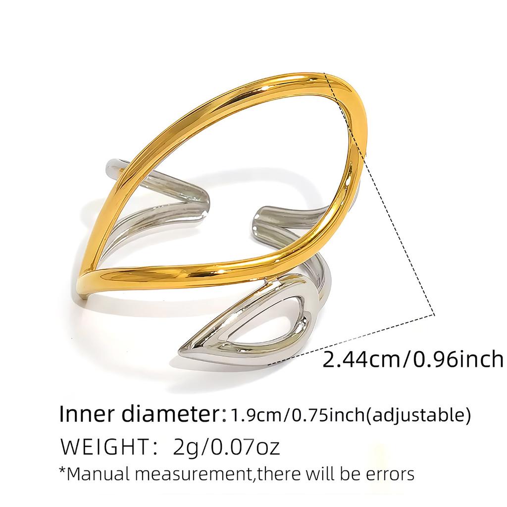 Stainless Steel Daisy Leaf Rings for Women Men Vintage Gold Silver Color Hollowed Out Open Rings Simple Jewelry Accessories