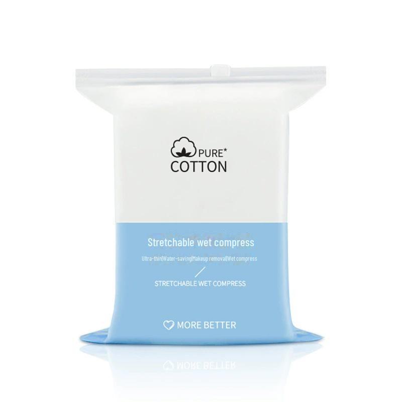 Compact Disposable Stretchable Cotton Pads for Makeup Removal and Compressing