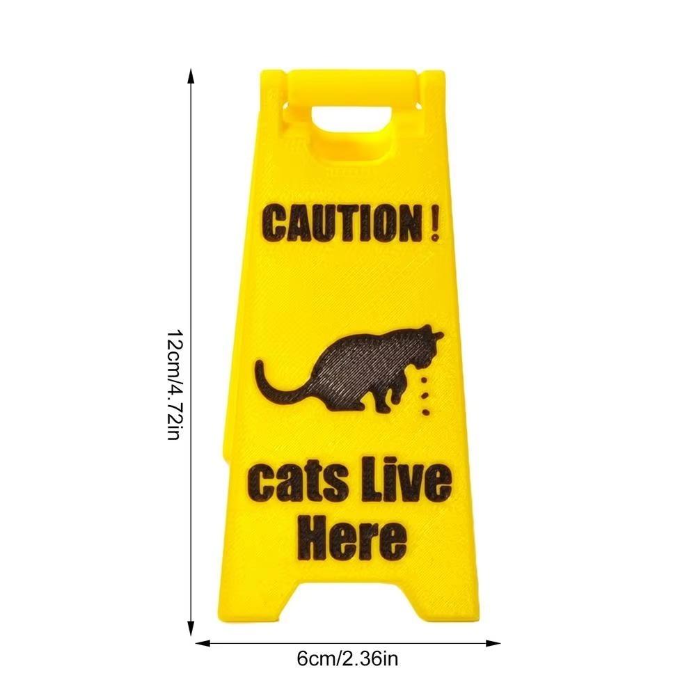 

Пластиковая табличка «Собачья рвота» Предупреждающая табличка 3D-печать Табличка «Кошачья рвота» Для любителей кошек и кошачьих украшений жёлтый