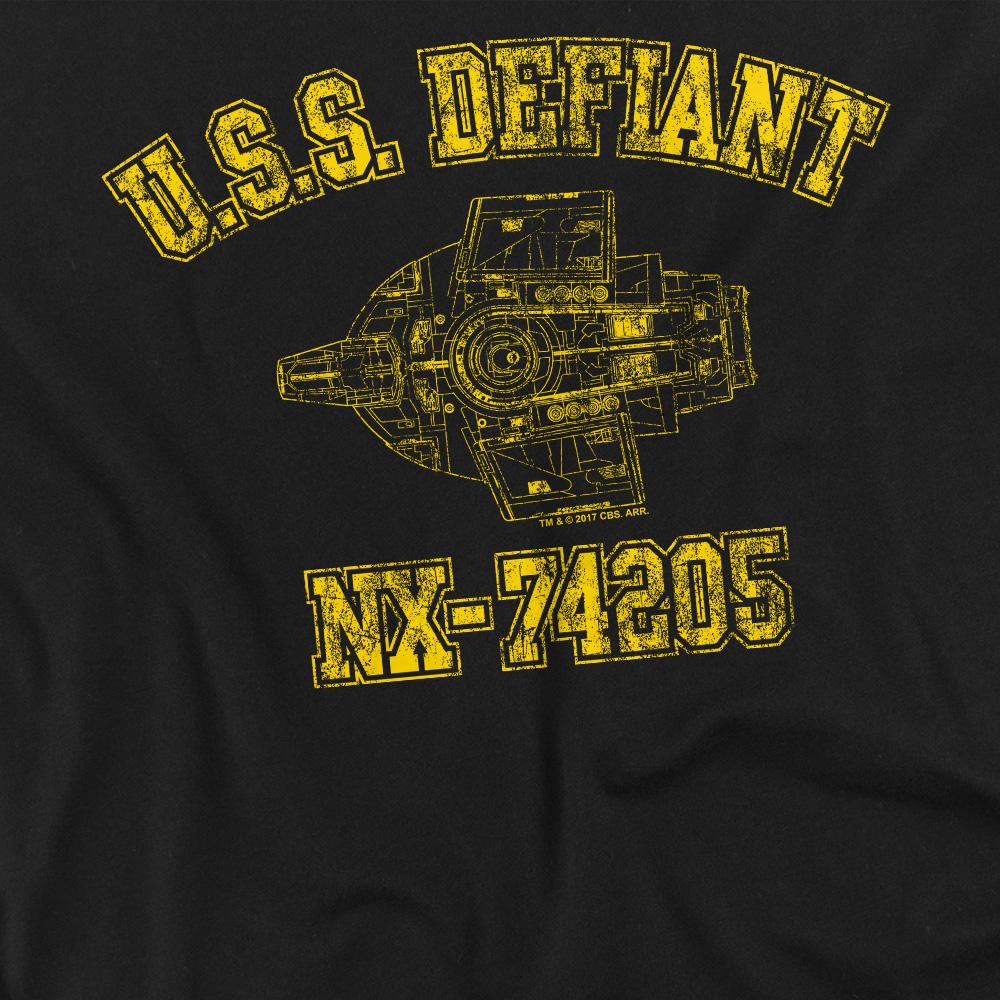 Star Trek Unisex Adult Defiant Athletic T-Shirt
