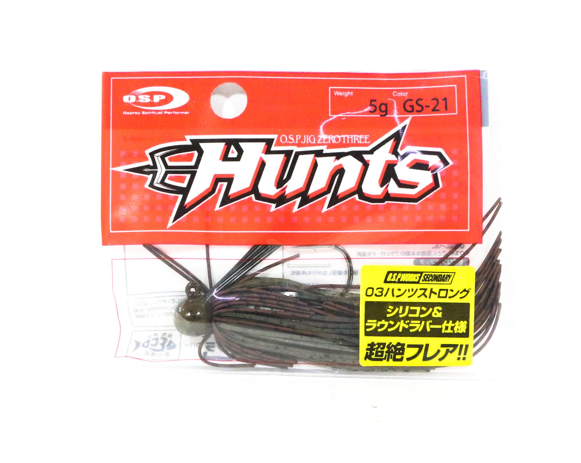 

OSP Rubber Jig Zero Three Hunts Strong Hook 5 Grams GS-21 (3417)
