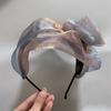 Mesh Bowknot Headband Elegant French Hairband Hair Styling Accessories for Women Aesthetic Formal Banquet Hairhoop