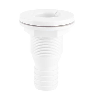 1‑1 4in Thru Hull Fitting White Plastic Hose Connector Accessory for Marine Boat