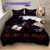3pcs GHOST SAS Home Bedding Set-Universal Three-Piece Suit for Bedroom, Guest Room, Living Room, Hotel-Festive Gift for Fans, Travelers, Dai