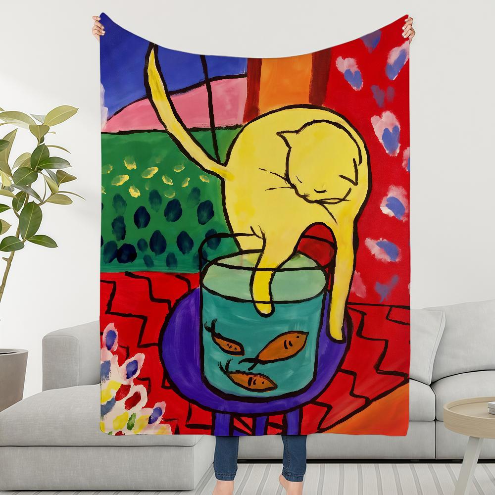 

Henri Matisse Artwork Blanket Throw Super Cosy Plush Living Room Sofa Couch Childish Birthday Gifts 75x90cm