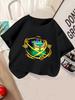 Süße Obstbox Kinder Kurzarm T-Shirt Sommer Niedlich Cartoon Rundhalsausschnitt Jungen Mädchen 3-14