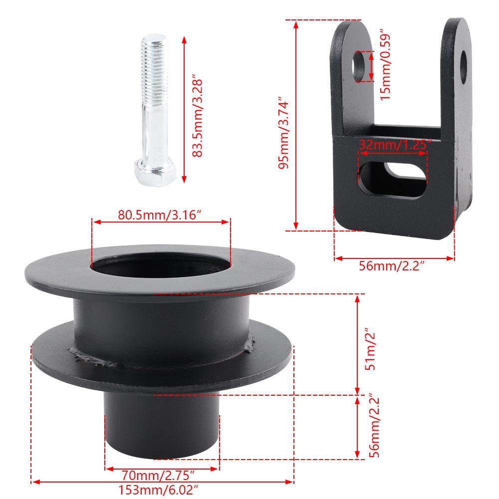 Ford F250/F350 (2005-2023) Kit de Elevação Frontal com Amortecedores