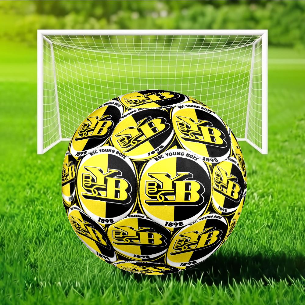 BSC Football Yellow And Black Unity Soccer Ball Size 5 Soccer Ball, Machine-stitched, Durable, Suitable for Training and Matches Fan Gift
