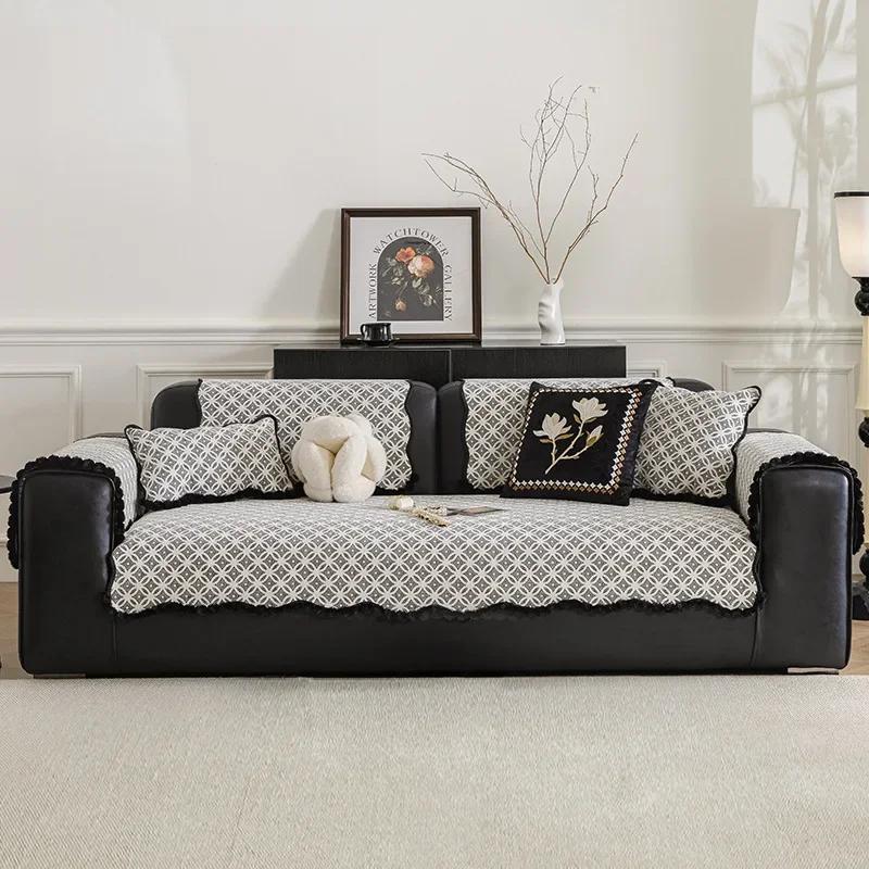 

Подушка для дивана из шенилла Four Seasons Universal New Simple Light Luxury Modern Cushion Нескользящая противоскользящая подушка для дивана 70x70