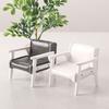 Miniature Leather Sofa Chair Model for Dollhouses Living Room Decoration 1 12 Scale Toy Accessories for Household Use