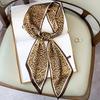Design Print Skinny Scarf Plaid Horse Hairband Scarves Women Narrow Silk Scarfs Bag Ribbons Luxury  Wrist Towel Foulard